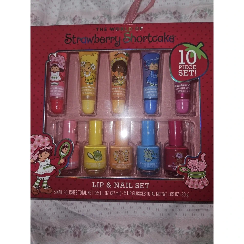 Taste Beauty Strawberry Shortcake Lip And Nail Set New